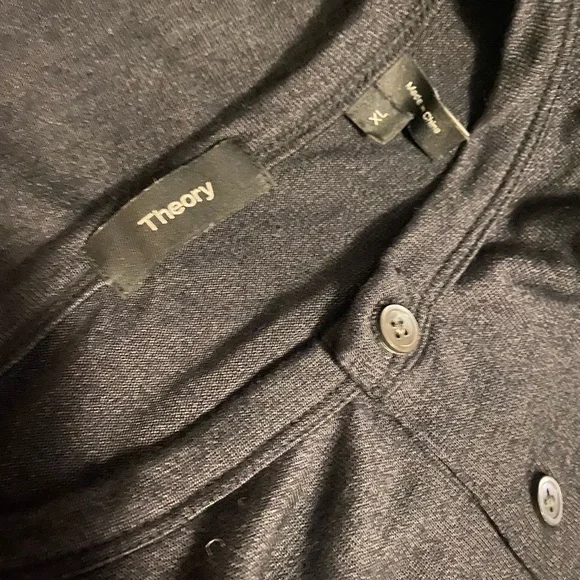 Mens Theory Henley - Picture 3 of 3